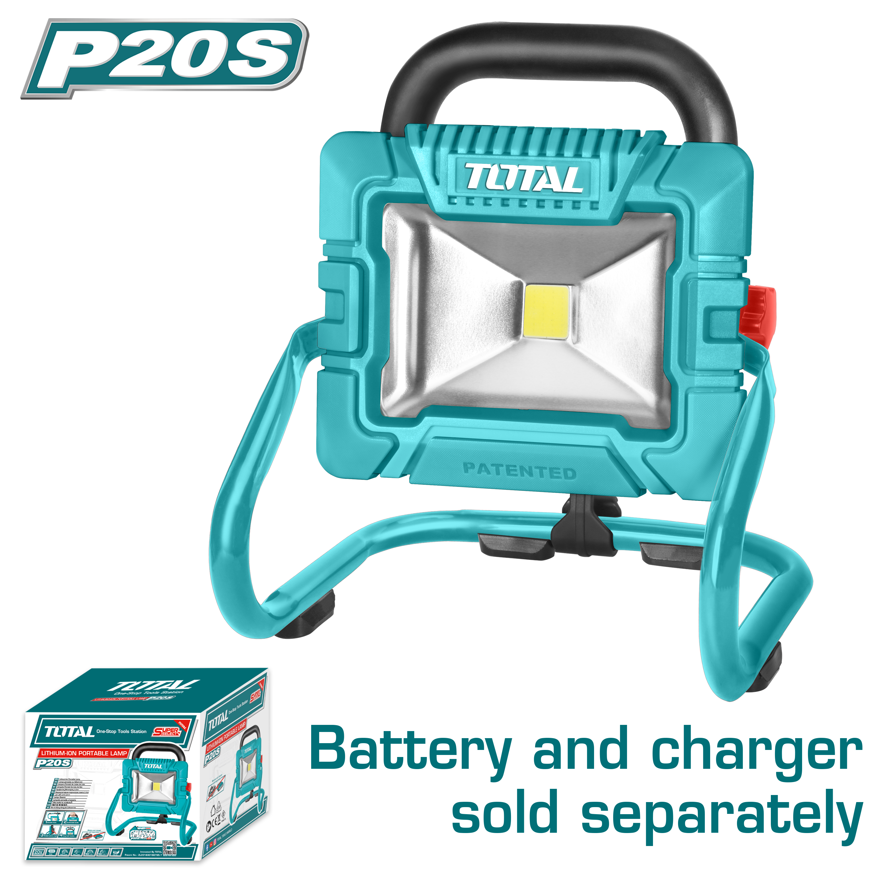 LITHIUM ION PORTABLE LAMP 20 VOLT WITHOUT BATTERY AND CHARGER