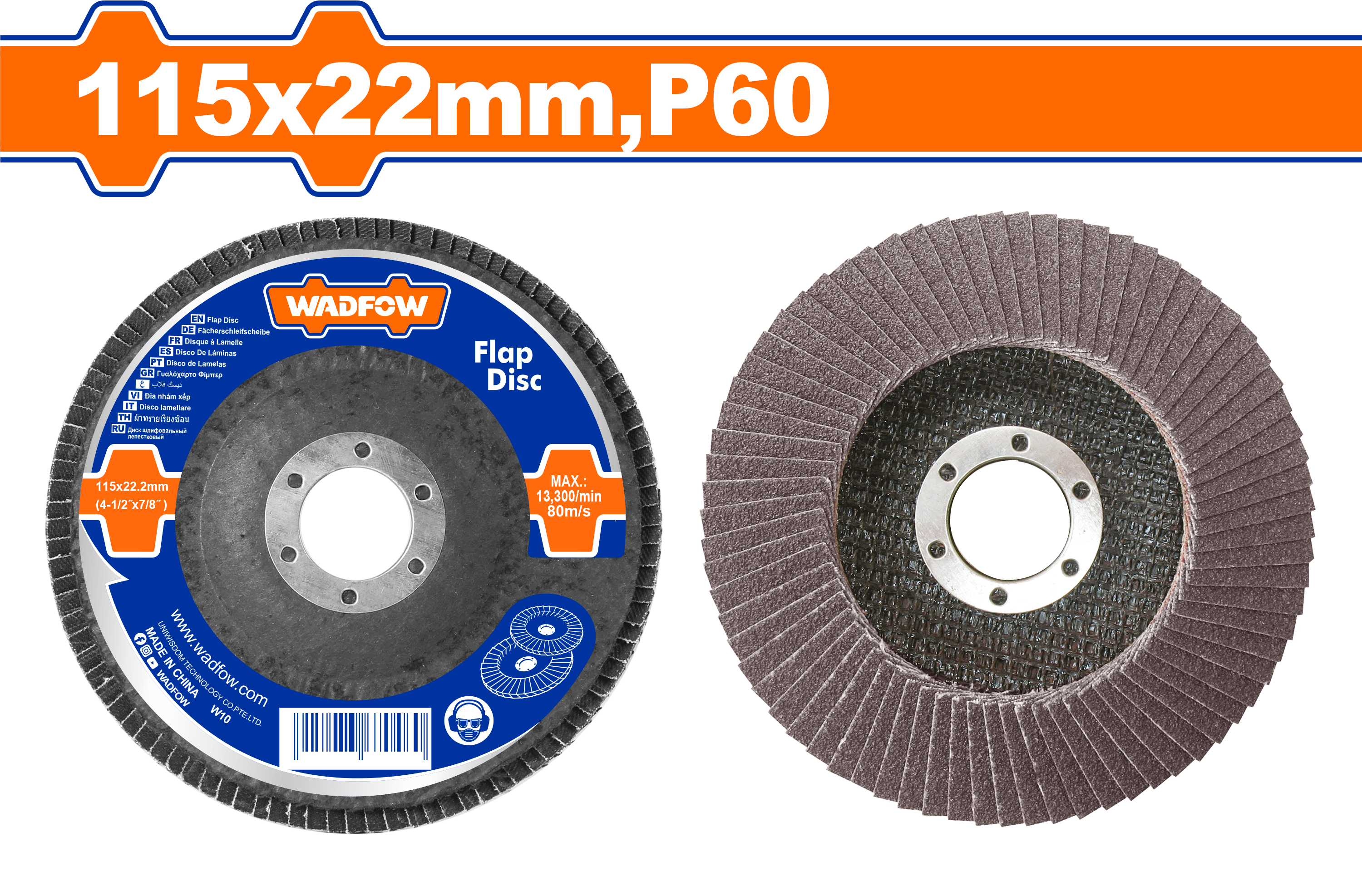 FLAP DISC 4.5 INCH P60